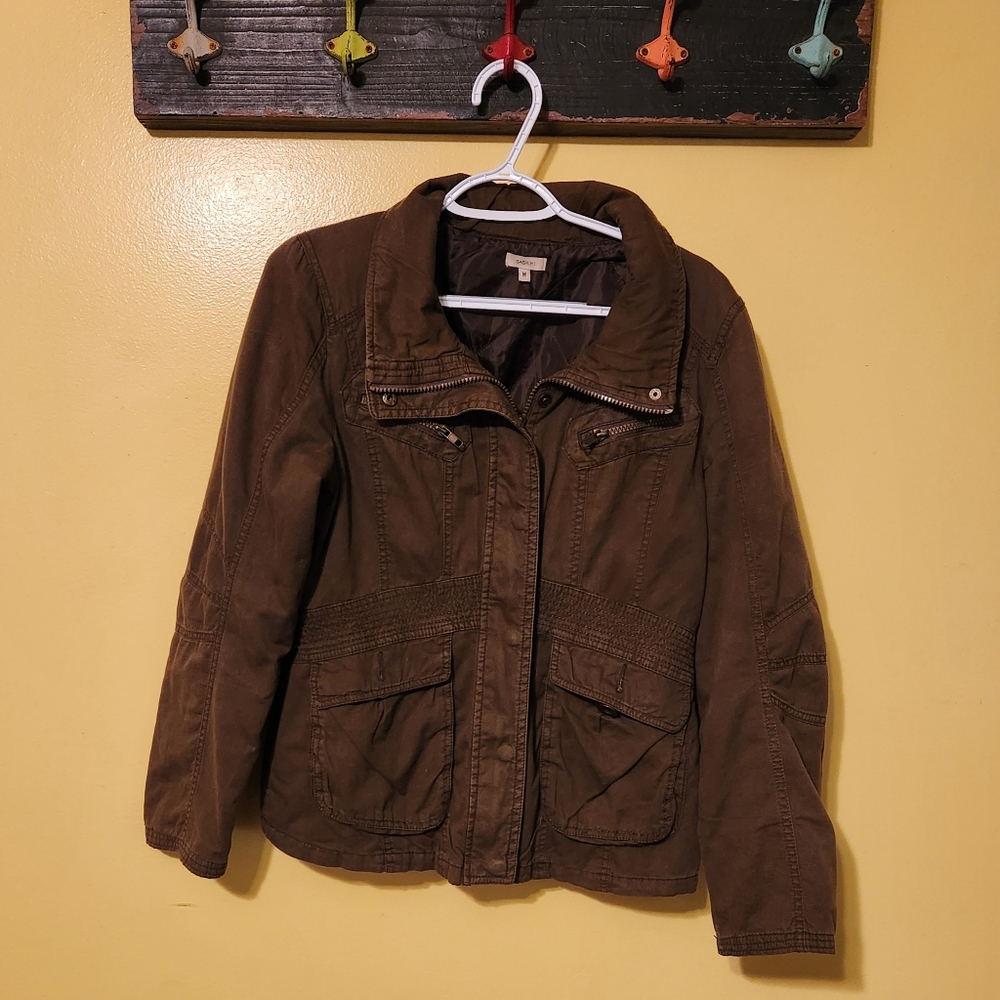 Sashimi womens brown utility jacket. Size medium.